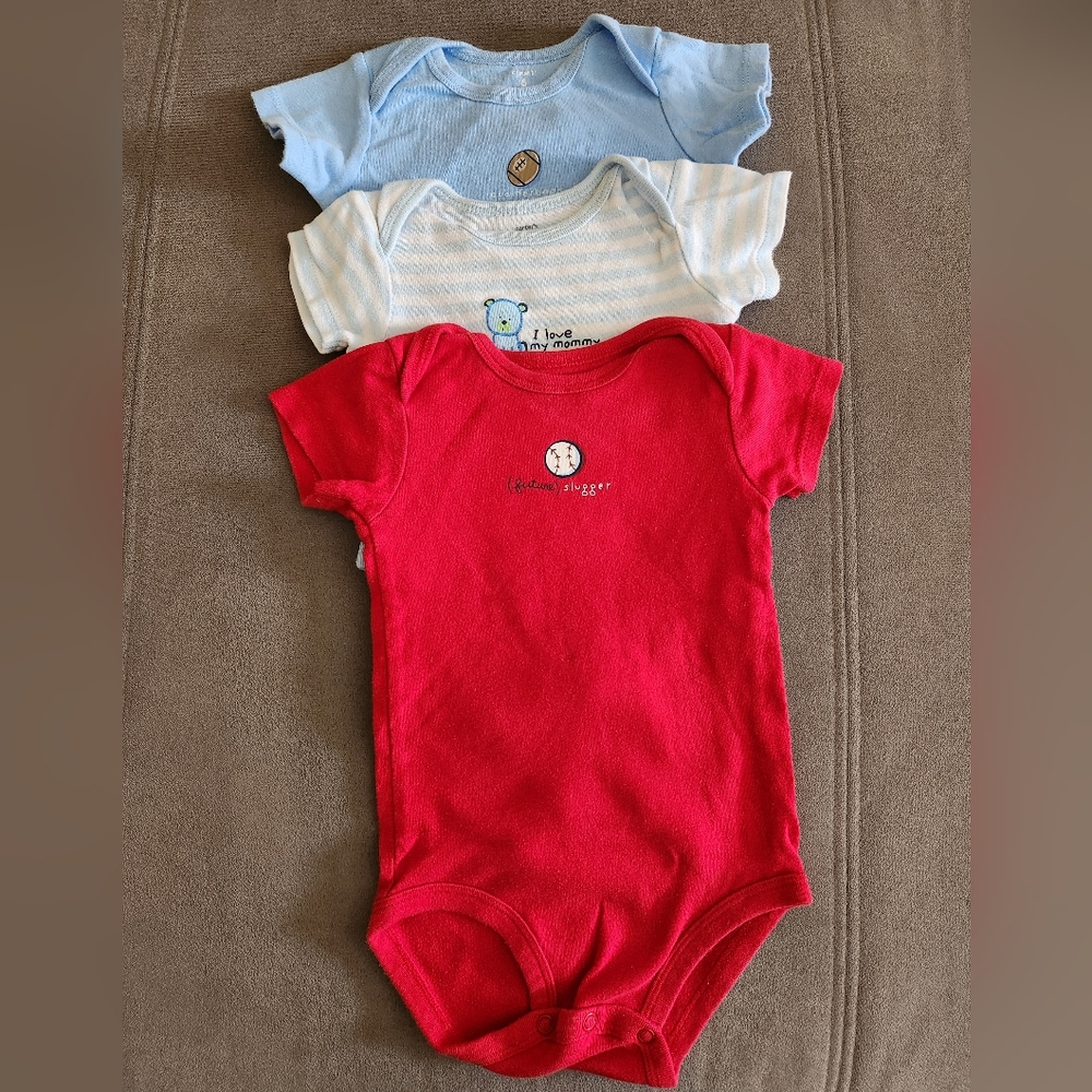 Carter's Baby 3-Pack Short-Sleeve Bodysuits - 6 Months